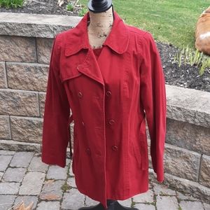 Lovely red peacoat